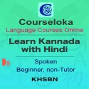 CourseLoka, Learn Kannada with Hindi, Spoken, Beginner, Non-Tutor