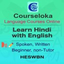 CourseLoka, Learn Hindi with English, Spoken, Written, Beginner, Non-Tutor