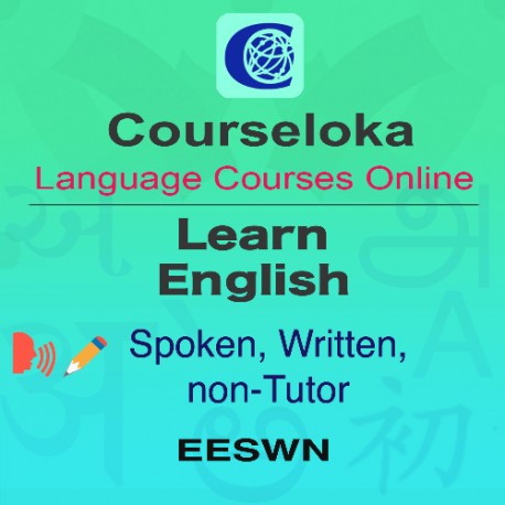 CourseLoka, Learn English, Spoken, Written, Full, non-Tutor