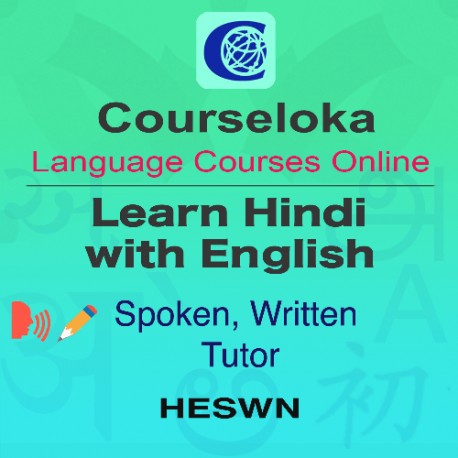 CourseLoka, Learn Hindi with English, Spoken, Written, Full, Non-Tutor