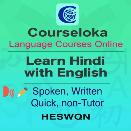 CourseLoka, Learn Hindi with English, Spoken, Written, Quick, Non-Tutor