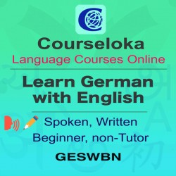 CourseLoka, Learn German with English, Spoken, Written, Beginner, non-Tutor